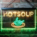 ADVPRO Hot Soup Dual Color LED Neon Sign st6-i0125 - Green & Yellow