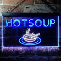 ADVPRO Hot Soup Dual Color LED Neon Sign st6-i0125 - White & Blue