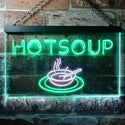 ADVPRO Hot Soup Dual Color LED Neon Sign st6-i0125 - White & Green