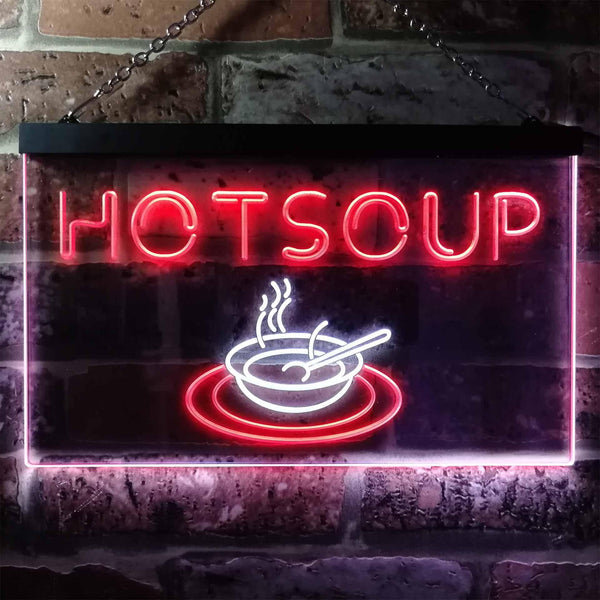 ADVPRO Hot Soup Dual Color LED Neon Sign st6-i0125 - White & Red