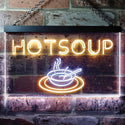 ADVPRO Hot Soup Dual Color LED Neon Sign st6-i0125 - White & Yellow