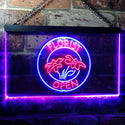 ADVPRO Florist Shop Open Dual Color LED Neon Sign st6-i0133 - Blue & Red