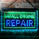 ADVPRO Small Engine Repair Dual Color LED Neon Sign st6-i0134 - Green & Blue