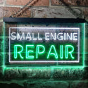 ADVPRO Small Engine Repair Dual Color LED Neon Sign st6-i0134 - White & Green