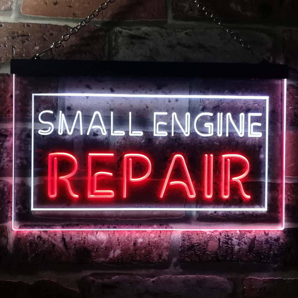 ADVPRO Small Engine Repair Dual Color LED Neon Sign st6-i0134 - White & Red
