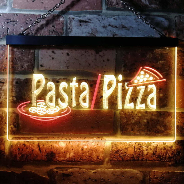 ADVPRO Pasta Pizza Shop Dual Color LED Neon Sign st6-i0136 - Red & Yellow