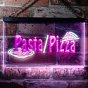 ADVPRO Pasta Pizza Shop Dual Color LED Neon Sign st6-i0136 - White & Purple