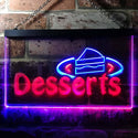 ADVPRO Desserts Shop Dual Color LED Neon Sign st6-i0144 - Blue & Red