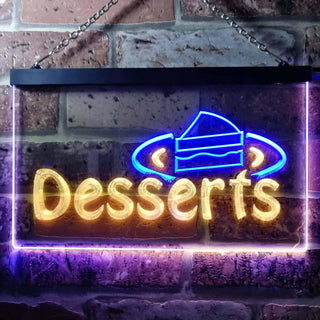 ADVPRO Desserts Shop Dual Color LED Neon Sign st6-i0144 - Blue & Yellow