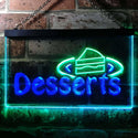 ADVPRO Desserts Shop Dual Color LED Neon Sign st6-i0144 - Green & Blue