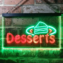 ADVPRO Desserts Shop Dual Color LED Neon Sign st6-i0144 - Green & Red