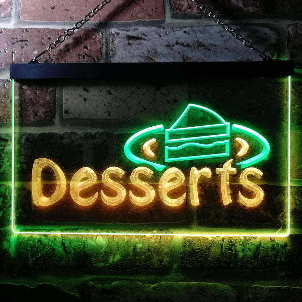 ADVPRO Desserts Shop Dual Color LED Neon Sign st6-i0144 - Green & Yellow