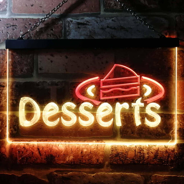 ADVPRO Desserts Shop Dual Color LED Neon Sign st6-i0144 - Red & Yellow