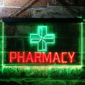 ADVPRO Pharmacy Cross Dual Color LED Neon Sign st6-i0151 - Green & Red