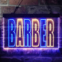 ADVPRO Barber Shop Illuminated Dual Color LED Neon Sign st6-i0152 - Blue & Yellow
