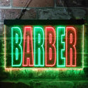 ADVPRO Barber Shop Illuminated Dual Color LED Neon Sign st6-i0152 - Green & Red