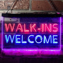 ADVPRO Walk Ins Welcome Open Barber Beauty Shop Massage Dual Color LED Neon Sign st6-i0190 - Red & Blue