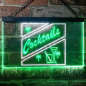 ADVPRO Cocktails Display Dual Color LED Neon Sign st6-i0191 - White & Green