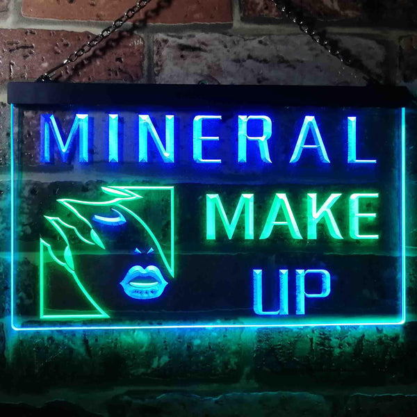 ADVPRO Mineral Make Up Beauty Salon Dual Color LED Neon Sign st6-i0215 - Green & Blue