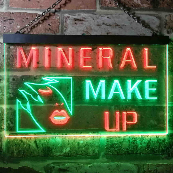 ADVPRO Mineral Make Up Beauty Salon Dual Color LED Neon Sign st6-i0215 - Green & Red
