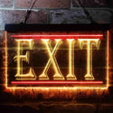 ADVPRO Exit Illuminated Dual Color LED Neon Sign st6-i0218 - Red & Yellow