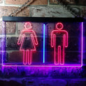 ADVPRO Men Women Toilet Washroom Dual Color LED Neon Sign st6-i0219 - Blue & Red