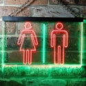 ADVPRO Men Women Toilet Washroom Dual Color LED Neon Sign st6-i0219 - Green & Red
