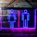 ADVPRO Men Women Toilet Washroom Dual Color LED Neon Sign st6-i0219 - Red & Blue
