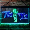 ADVPRO Tiki Bar Wajome Hula Dancer Dual Color LED Neon Sign st6-i0224 - Green & Blue