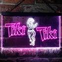 ADVPRO Tiki Bar Wajome Hula Dancer Dual Color LED Neon Sign st6-i0224 - White & Purple