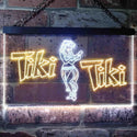 ADVPRO Tiki Bar Wajome Hula Dancer Dual Color LED Neon Sign st6-i0224 - White & Yellow
