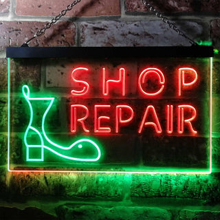 ADVPRO Shop Repair Shop Dual Color LED Neon Sign st6-i0233 - Green & Red