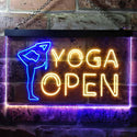 ADVPRO Yoga Open Dual Color LED Neon Sign st6-i0242 - Blue & Yellow