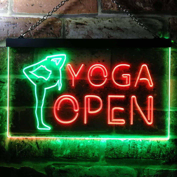 ADVPRO Yoga Open Dual Color LED Neon Sign st6-i0242 - Green & Red