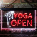 ADVPRO Yoga Open Dual Color LED Neon Sign st6-i0242 - White & Red