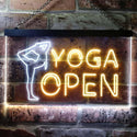 ADVPRO Yoga Open Dual Color LED Neon Sign st6-i0242 - White & Yellow