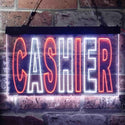 ADVPRO Cashier Illuminated Dual Color LED Neon Sign st6-i0246 - White & Orange