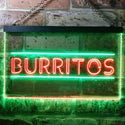 ADVPRO Burritos Cafe Shop Dual Color LED Neon Sign st6-i0288 - Green & Red