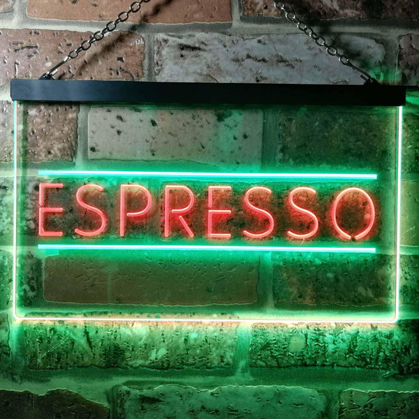 ADVPRO Espresso Shop Coffee Cafe Dual Color LED Neon Sign st6-i0300 - Green & Red