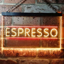 ADVPRO Espresso Shop Coffee Cafe Dual Color LED Neon Sign st6-i0300 - Red & Yellow