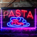 ADVPRO Pasta Cafe Dual Color LED Neon Sign st6-i0304 - Blue & Red
