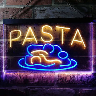 ADVPRO Pasta Cafe Dual Color LED Neon Sign st6-i0304 - Blue & Yellow