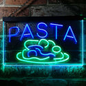 ADVPRO Pasta Cafe Dual Color LED Neon Sign st6-i0304 - Green & Blue
