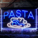 ADVPRO Pasta Cafe Dual Color LED Neon Sign st6-i0304 - White & Blue