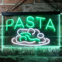 ADVPRO Pasta Cafe Dual Color LED Neon Sign st6-i0304 - White & Green