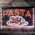 ADVPRO Pasta Cafe Dual Color LED Neon Sign st6-i0304 - White & Orange