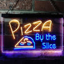 ADVPRO Pizza by The Slice Shop Display Dual Color LED Neon Sign st6-i0306 - Blue & Yellow