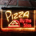 ADVPRO Pizza by The Slice Shop Display Dual Color LED Neon Sign st6-i0306 - Red & Yellow