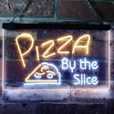 ADVPRO Pizza by The Slice Shop Display Dual Color LED Neon Sign st6-i0306 - White & Yellow