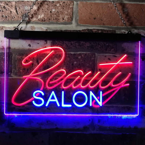 ADVPRO Beauty Salon Facial Waxing Display Dual Color LED Neon Sign st6-i0308 - Blue & Red